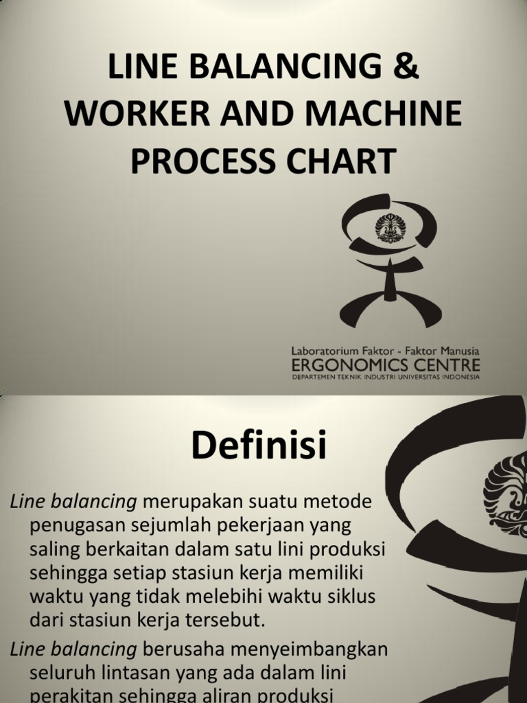 Line Balancing & Worker Machine Process Chart | PDF | Industries ...