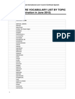 7 Minimum Core Vocabulary List by Topic