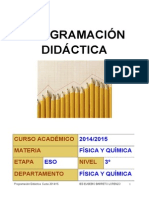 Programación de Física y Química 3ºESO