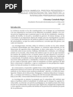 Violencia Simbolica Practica Pedagogica y Lenguaje Configuracion Del Maltrato en Interaccion