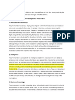 Analysis of Leadership From Competency Perspective 1. Motivation For Leadership