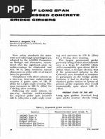 STUDY OF LONG SPAN PRESTRESSED CONCRETE BRIDGE GIRDERS