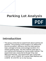 Parking Lot Analysis