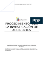 Procedimiento Investigación de Accidentes