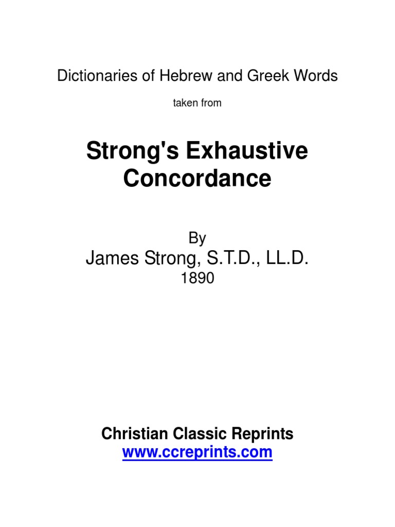 strongsexhaustiveconcordance Athena Bible