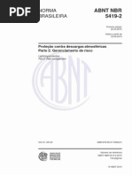 NBR5419-2 Proteção Contra Descargas Atmosféricas Parte 2 - Gerenciamento de Risco