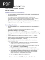 Lewis: Medical-Surgical Nursing, 8 Edition: Chapter 36: Nursing Management: Dysrhythmias Key Points - Printable