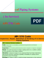 Inspection Of: Piping Systems (In-Service) 570