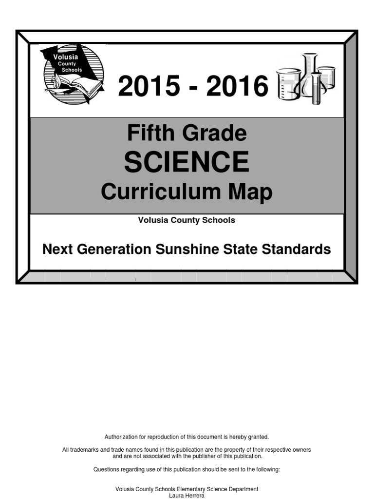 5th Grade Science Curriculum Map | PDF | Experiment | Rock (Geology)