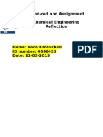 Hand-Out and Assignment Chemical Engineering Reflection