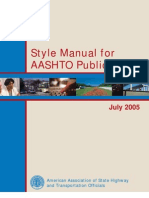 AASHTO Style Manual