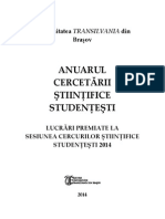 Anuarul CSS 2014 Lucrari Stiintifice