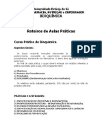 Roteiros Aulas PR Ticas - Bioqu Mica - Far Nut Enf PDF