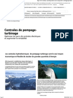 Centrales de Pompage-Turbinage