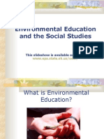 Environmental Education and The Social Studies: This Slideshow Is Available Online at