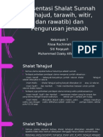 Presentasi Shalat Sunnah (Tahajud, Tarawih