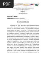 CARTA DE JAMAICA  España  Américas