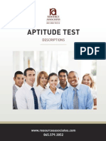 Aptitude Tests for Employment