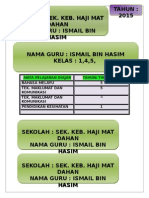 BUKU REKOD Pengajaran 2013ismail