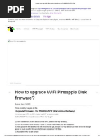 How To Upgrade WiFi Pineapple Disk Firmware - GEEKLOVES