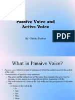 Cristina Marban - Passive Voice and Active Voice