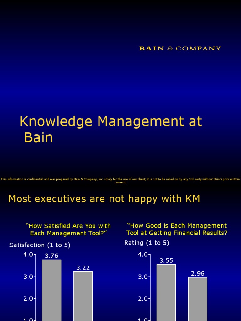 Bain's Knowledge Management Strategy | PDF | Strategic Management ...