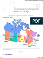 CNA -Canadian Area Code Maps