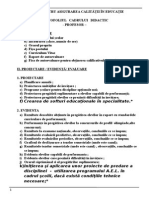 Portofoliul Cadrului Didactic - Profesor – 1