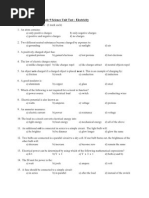 SNC1D Electricity Test 2