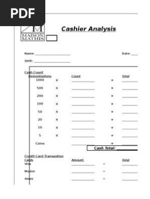 Cash Drop Envelope Format