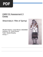 Download Igor Stravinsky Analysis Essay by Lizzie Brown SN288921894 doc pdf