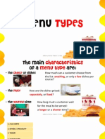 menu types