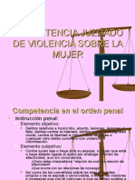 Competencia Juzgado de Violencia Sobre La Mujer