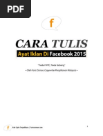 Cara Tulis Ayat Iklan Di Facebook 2015