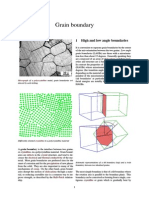Grain boundary structure and properties