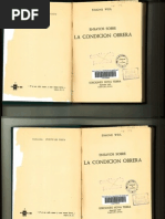 Weil Simone - La Condicion Obrera | PDF