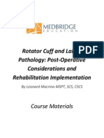 Rotator Cuff Labral Pathology