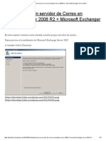 Instalación de Un Servidor de Correo en Windows Server 2008 R2 + Microsoft Exchanger Server 2010