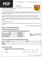 Download MS4 Level Test 2 1st Term Junk-food 2015 2016 by Mr Samir Bounab SN288956260 doc pdf