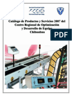 Catalogo de Productos y Servicios de Crode Chihuahua 2007