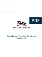 Tally Installation Procedure For License Server 4