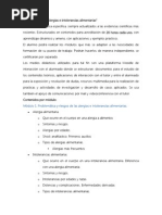 Módulos Alergias e Intolerancias Alimentarias