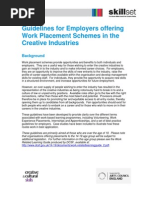 Download Skillsets Guidelines for Employers offering Work Placement Schemes in the Creative Industries  by Journalismcouk SN28899040 doc pdf