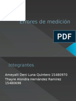 Errores de Medición