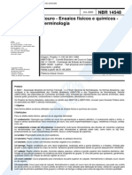 NBR 14548 (Jul 2000) - Couro - Ensaios Físicos e Químicos - Terminologia - Cópia