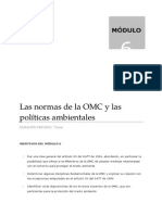 LAS NORMAS DE LA OMC Y LAS POLITICAS AMBIENTALES