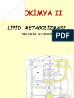 2008-2009 Biyokimya II Lipid Metabolizması