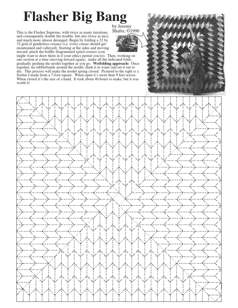 Flasher Big Bang | PDF | Paper Folding | Paper Art
