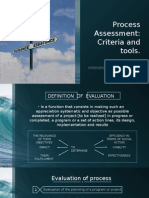 Process Assessment: Criteria and Tools.: Intervention in Psychosocial Problems