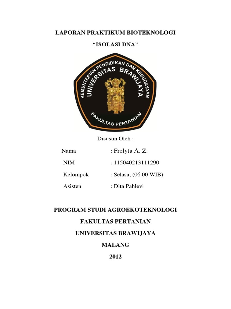 Laporan Isolasi Dna Pdf